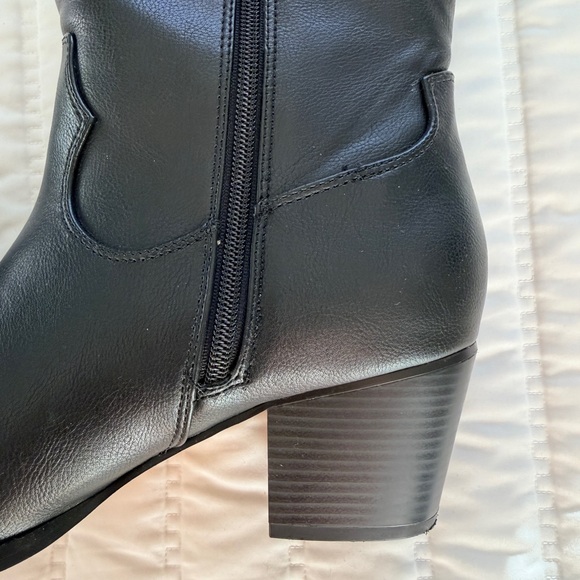 LOFT Tall Black Western Heeled Boots EUC/worn once (SZ 10) - Picture 4 of 8